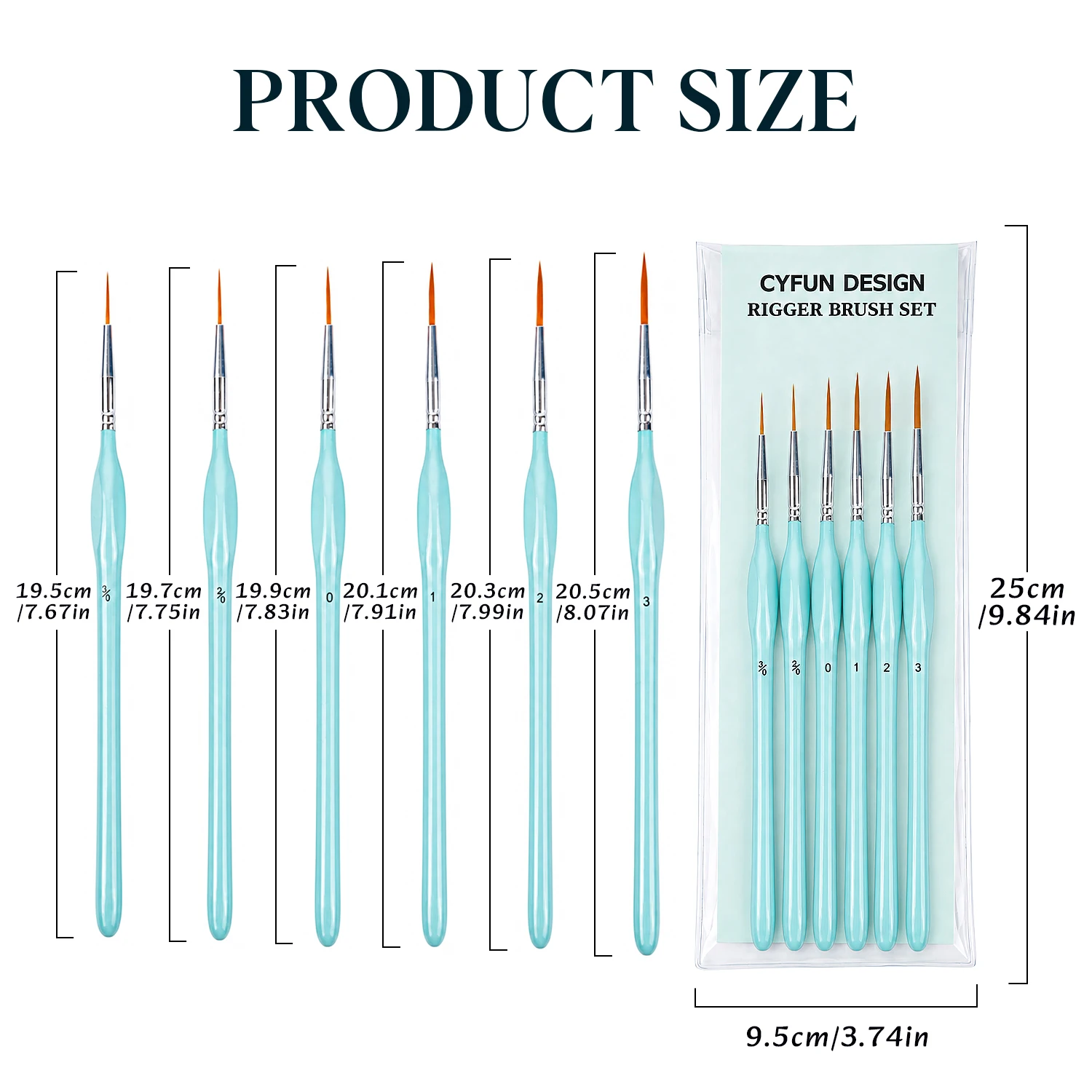 ชุดแปรงทาสี 6 ชิ้น, แปรงปลายละ - Detailing Brush Set บทวิจารณ์และราคา