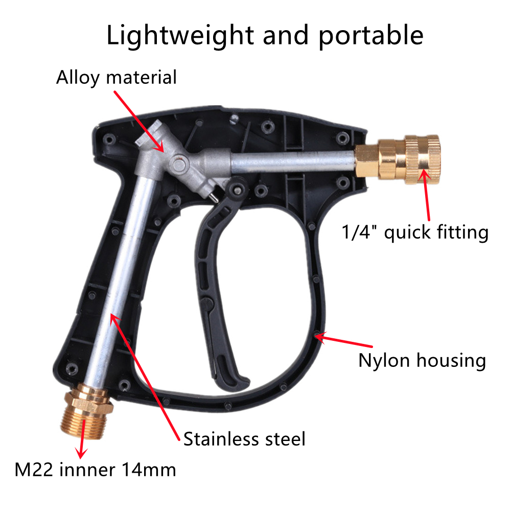 ปืนฉีดน้ำแรงดันสูง+ชุดปืนฉีดโฟ - Pressure Washer Foam Gun บทวิจารณ์และราคา