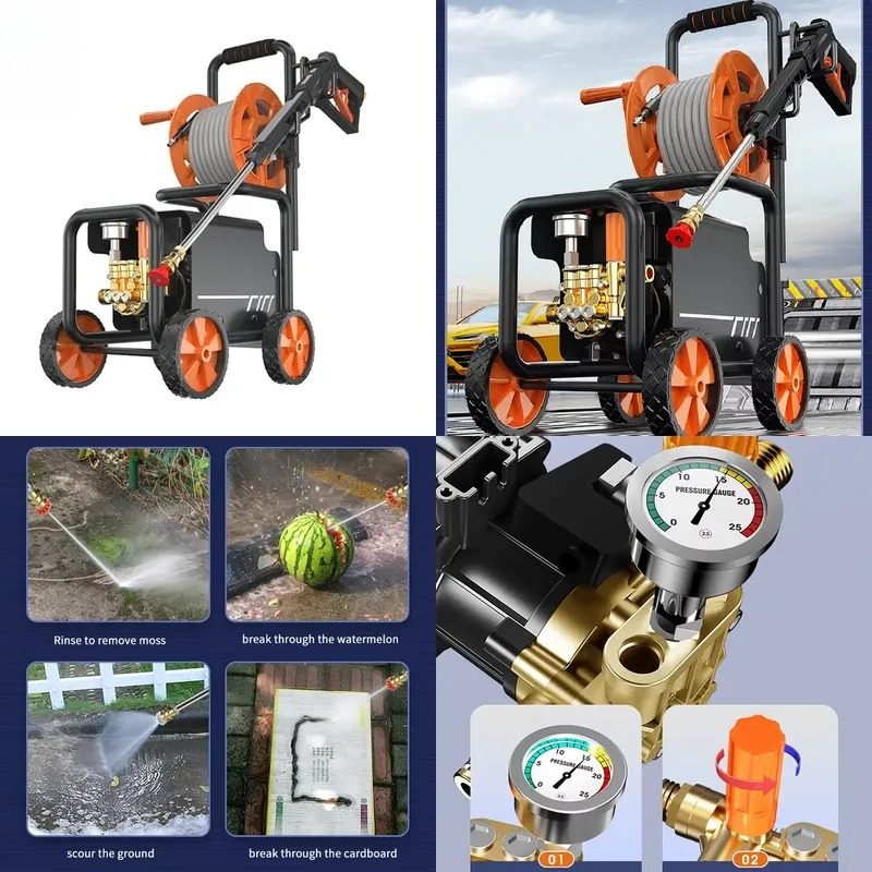 เครื่องล้างรถไฟฟ้ากำลังสูง 220 - Car Cleaning Brush บทวิจารณ์และราคา